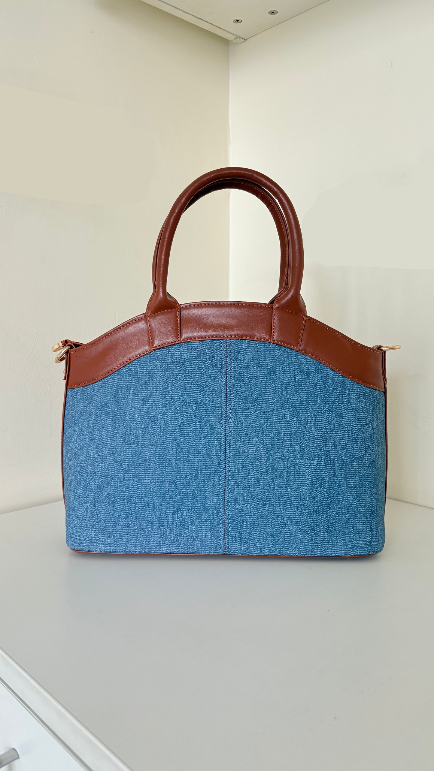Denim Basket bag