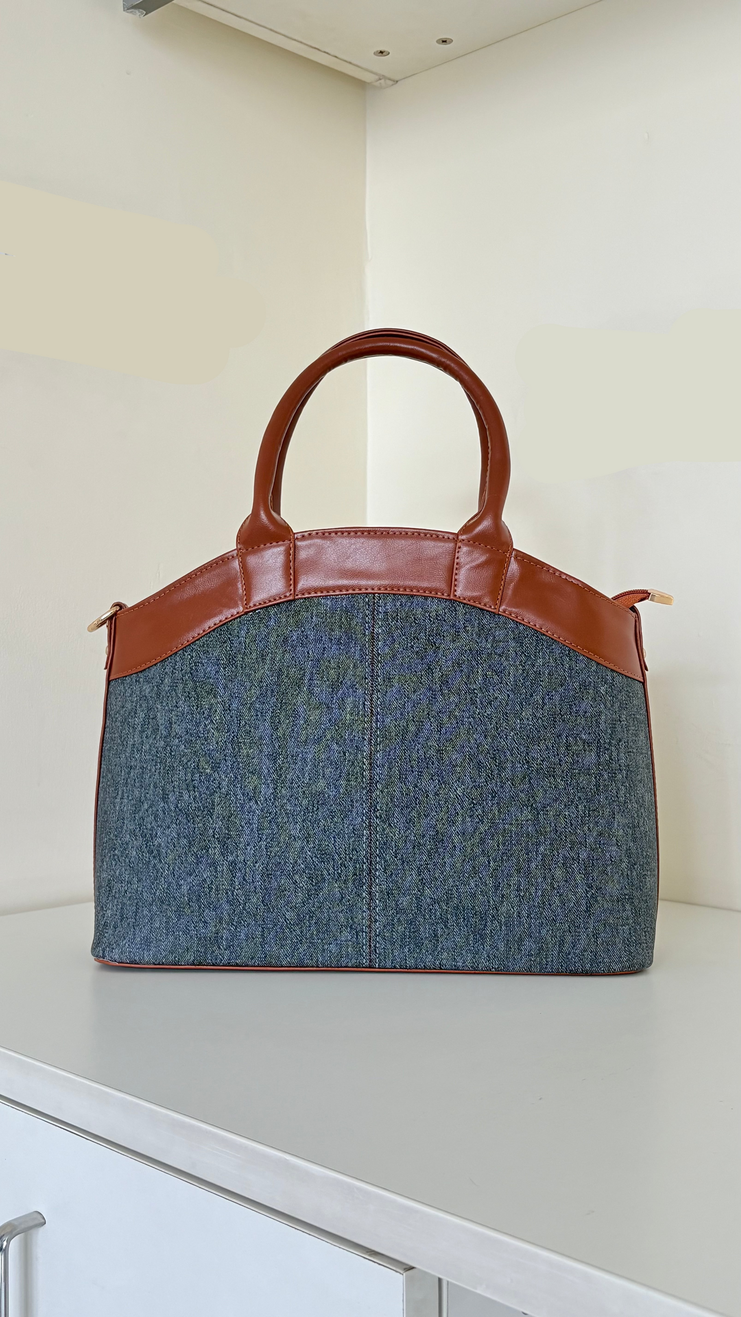 Denim Basket bag