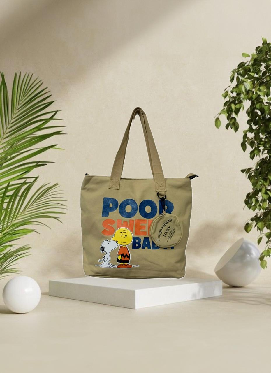 Canvas Graphic Tote Bag