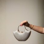 Oval Stone Clutch