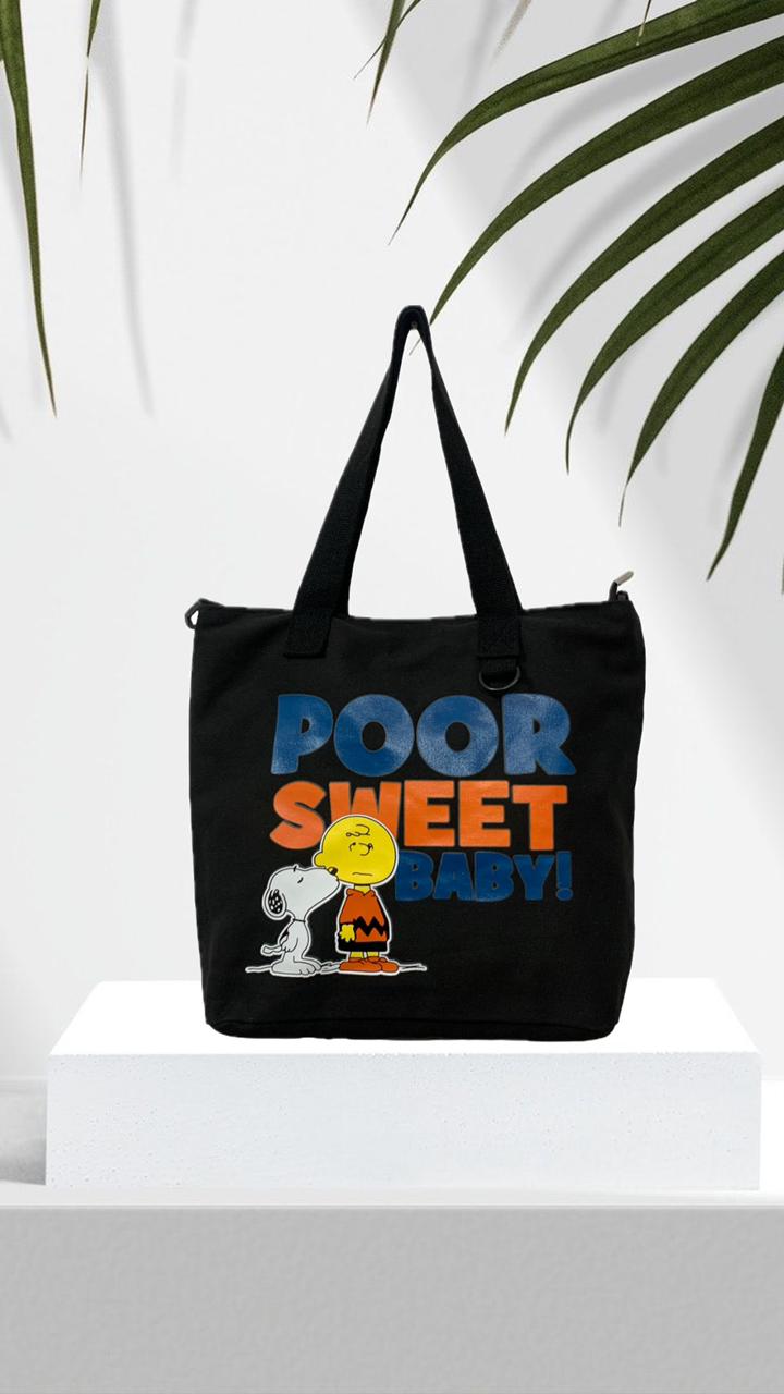 Canvas Graphic Tote Bag