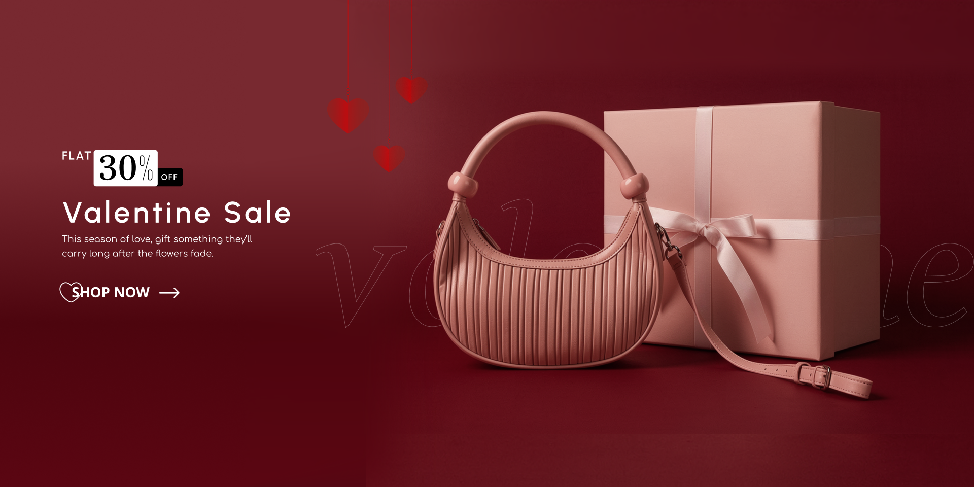 Blush pleated shoulder bag