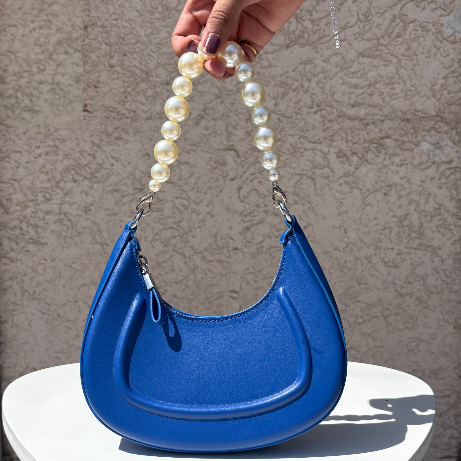 Half Moon Pearl bag