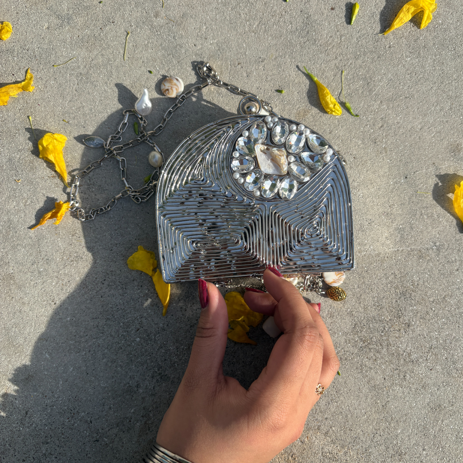 Trinket Brass Mini Clutch