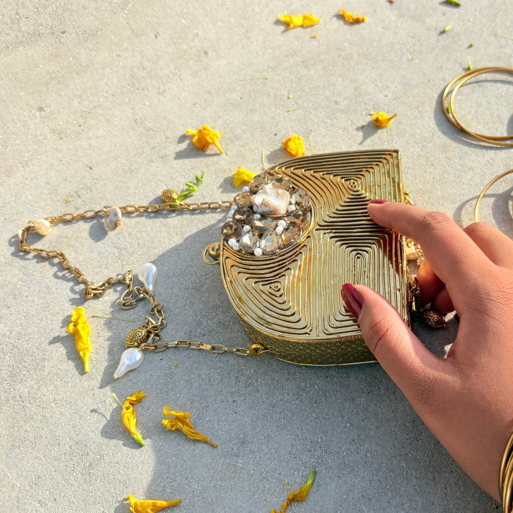 Trinket Brass Mini Clutch