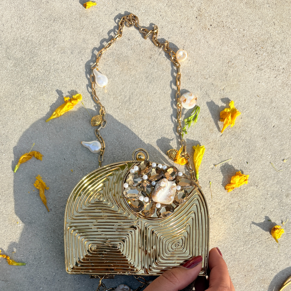 Trinket Brass Mini Clutch