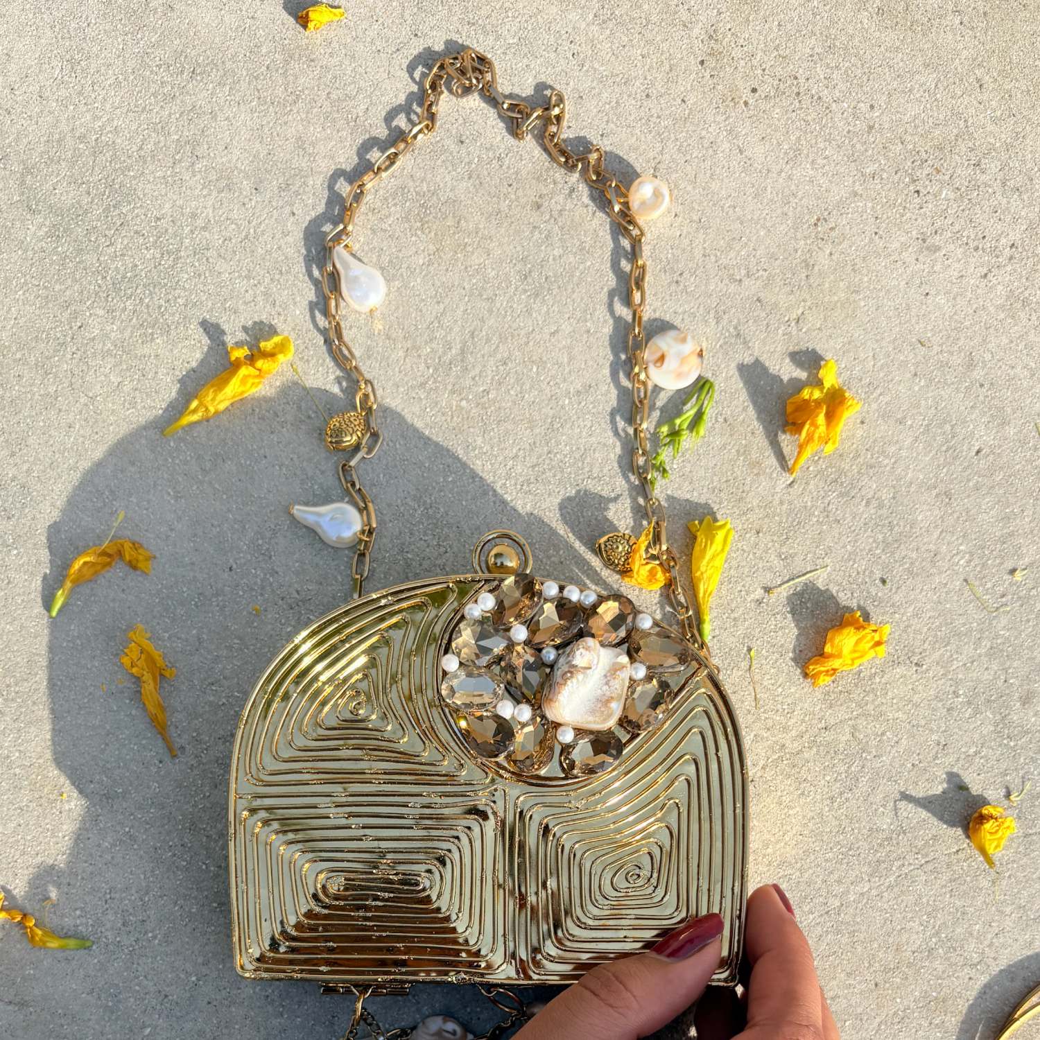 Trinket Brass Mini Clutch