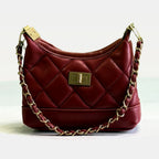 Quilted  Suede handbag