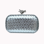 Woven box clutch