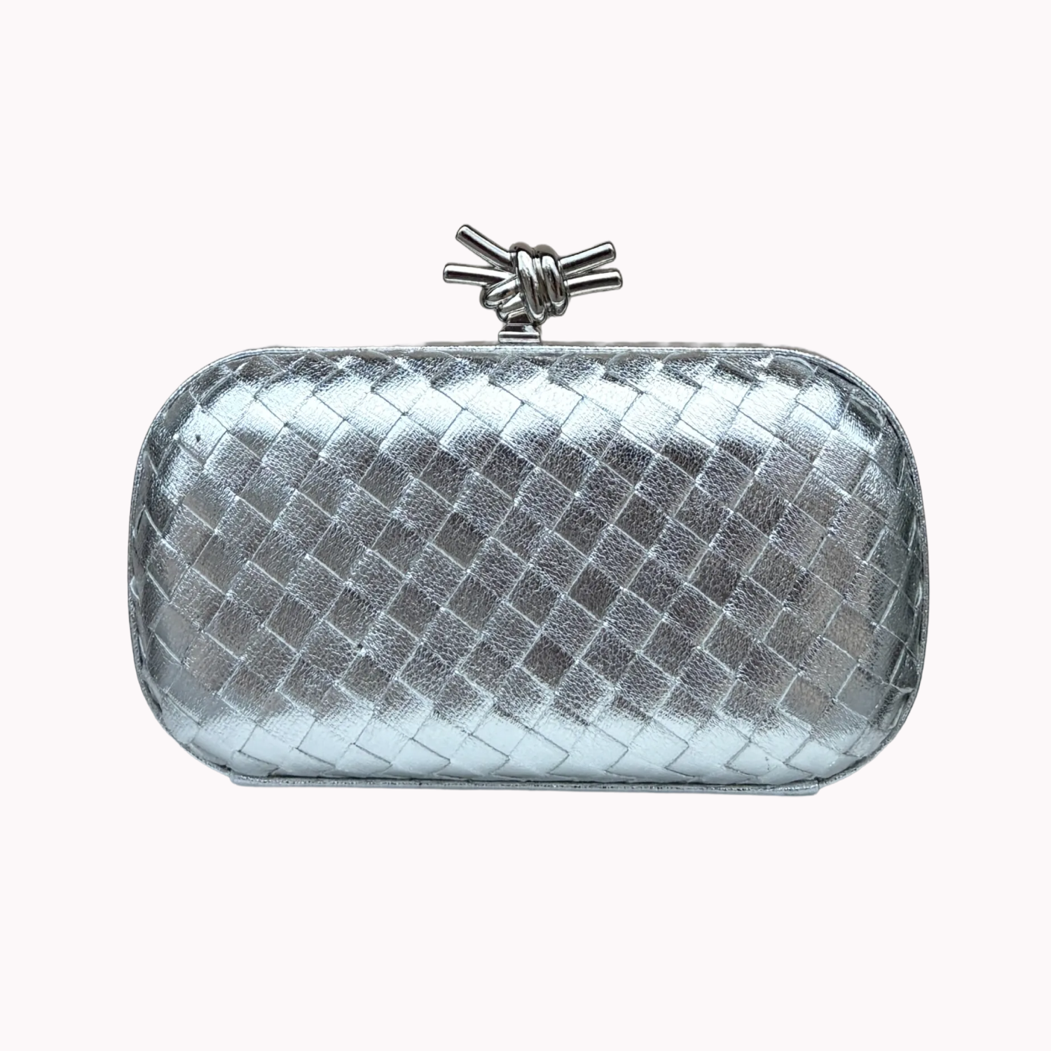 Woven box clutch