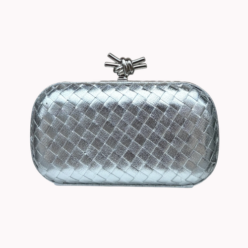 Woven box clutch