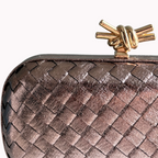 Woven box clutch