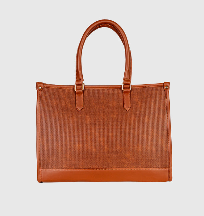 Pu Strip Tote bag