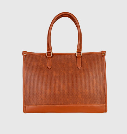 Pu Strip Tote bag