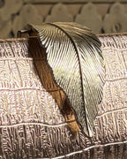 Metal Leaf Clutch
