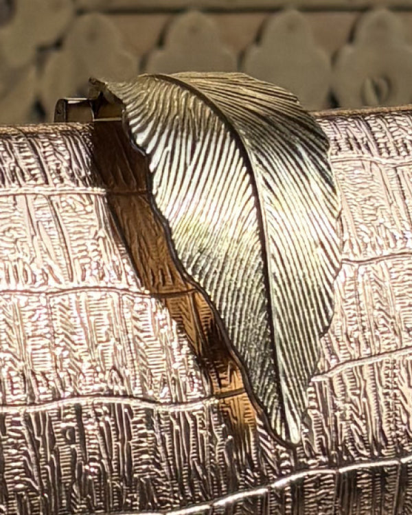 Metal Leaf Clutch