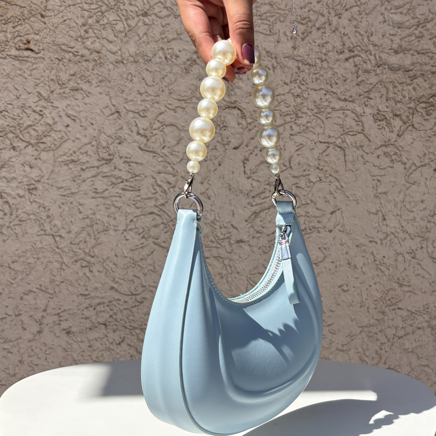 Half Moon Pearl bag