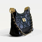Quilted  Suede handbag