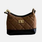 Quilted  Suede handbag