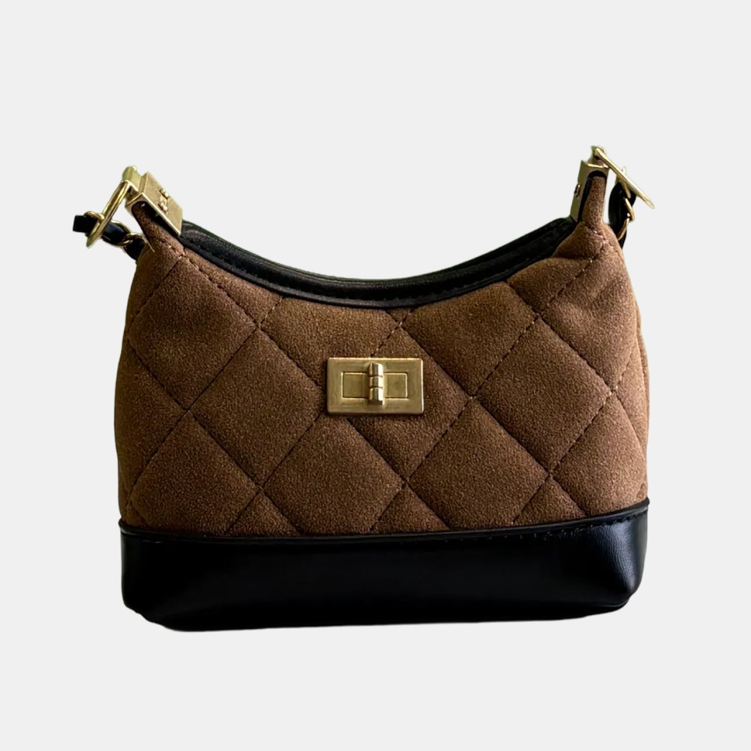 Quilted  Suede handbag