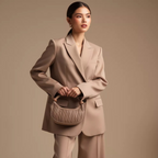 Crescent Pleated Bag