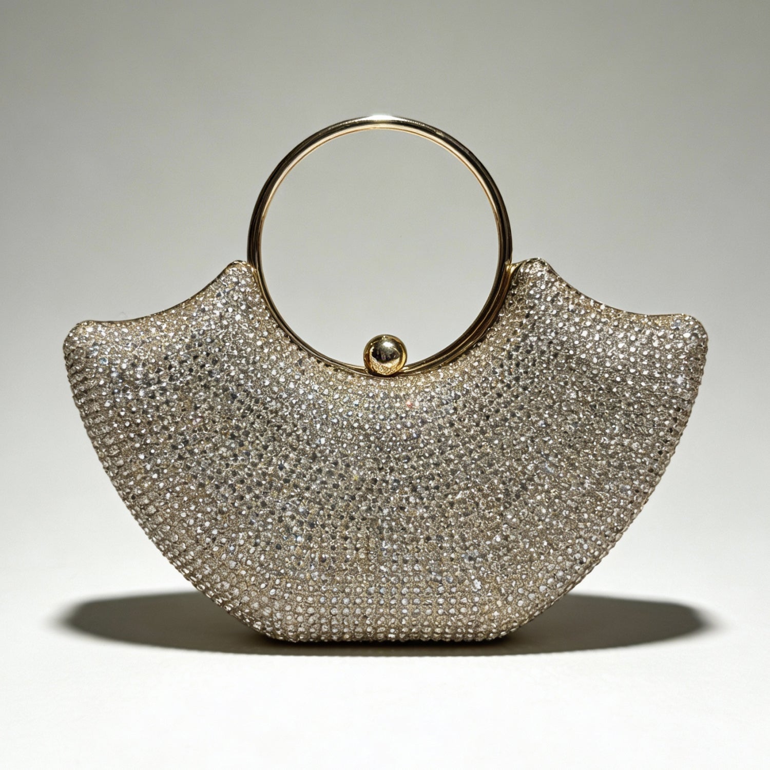 Oval Stone Clutch