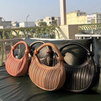 Crescent Pleated Bag