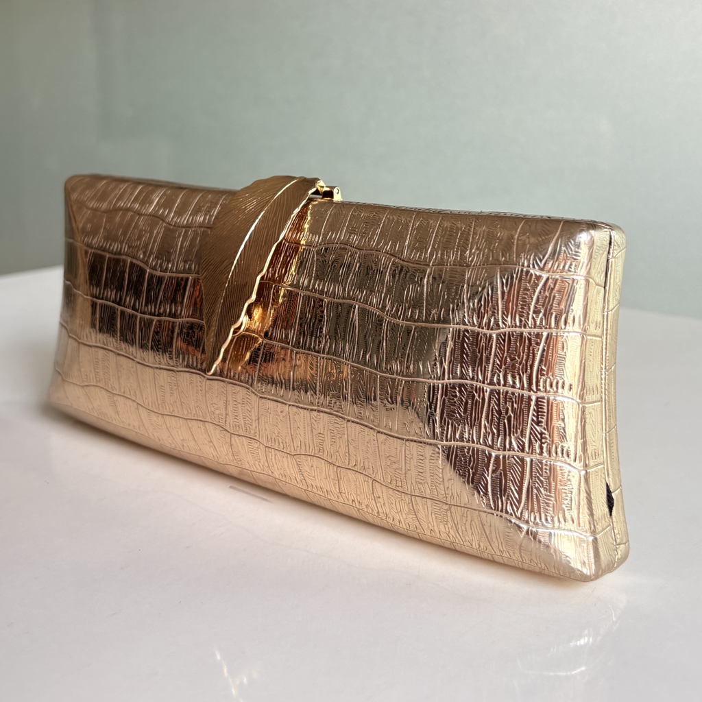 Metal Leaf Clutch