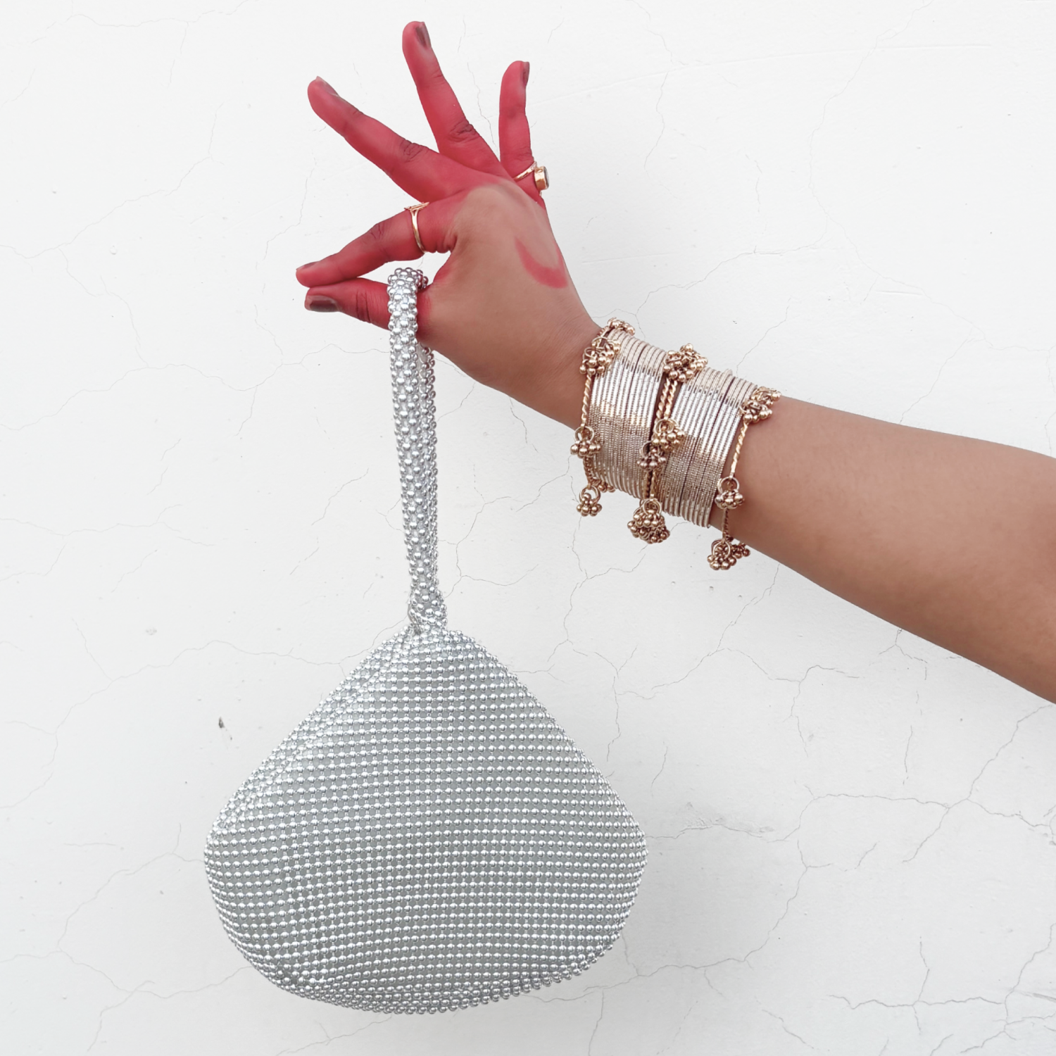 Rhinestone Wristlet Medium