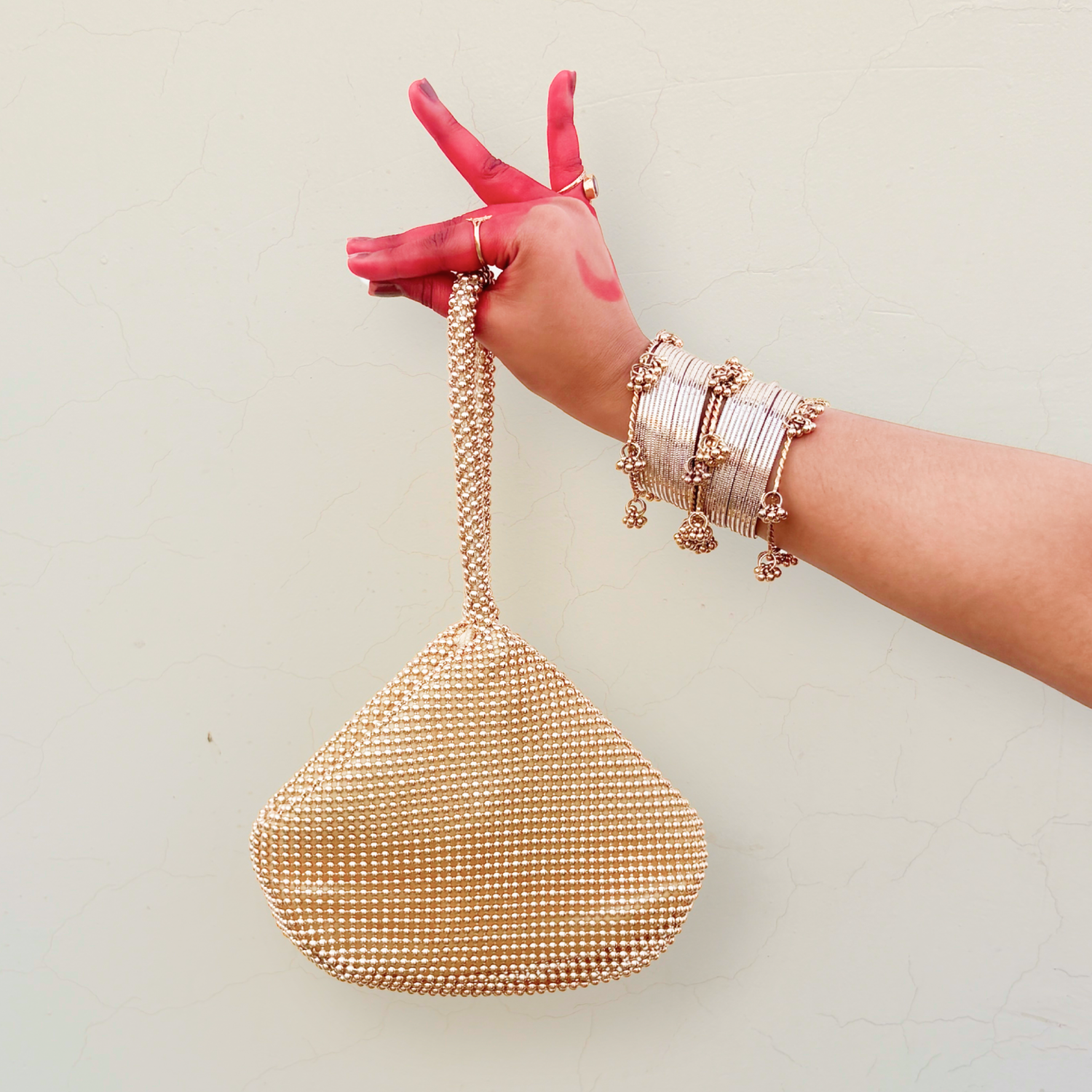 Rhinestone Wristlet Medium