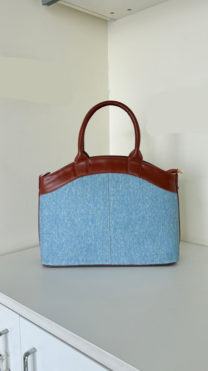 Denim Basket bag