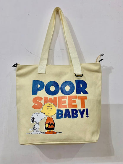 Canvas Graphic Tote Bag