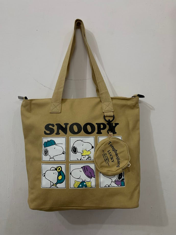 Canvas Graphic Tote Bag
