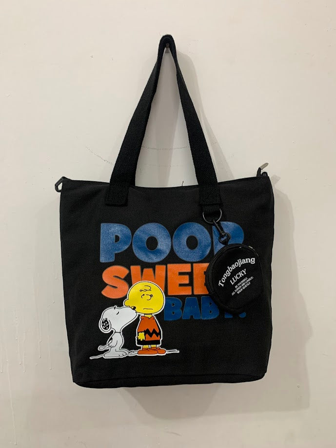 Canvas Graphic Tote Bag