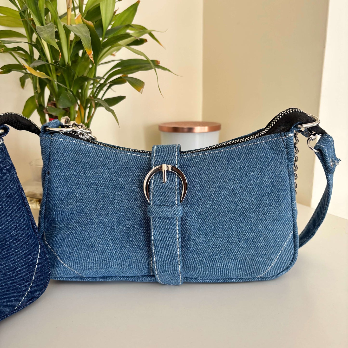 Denim Single Buckle