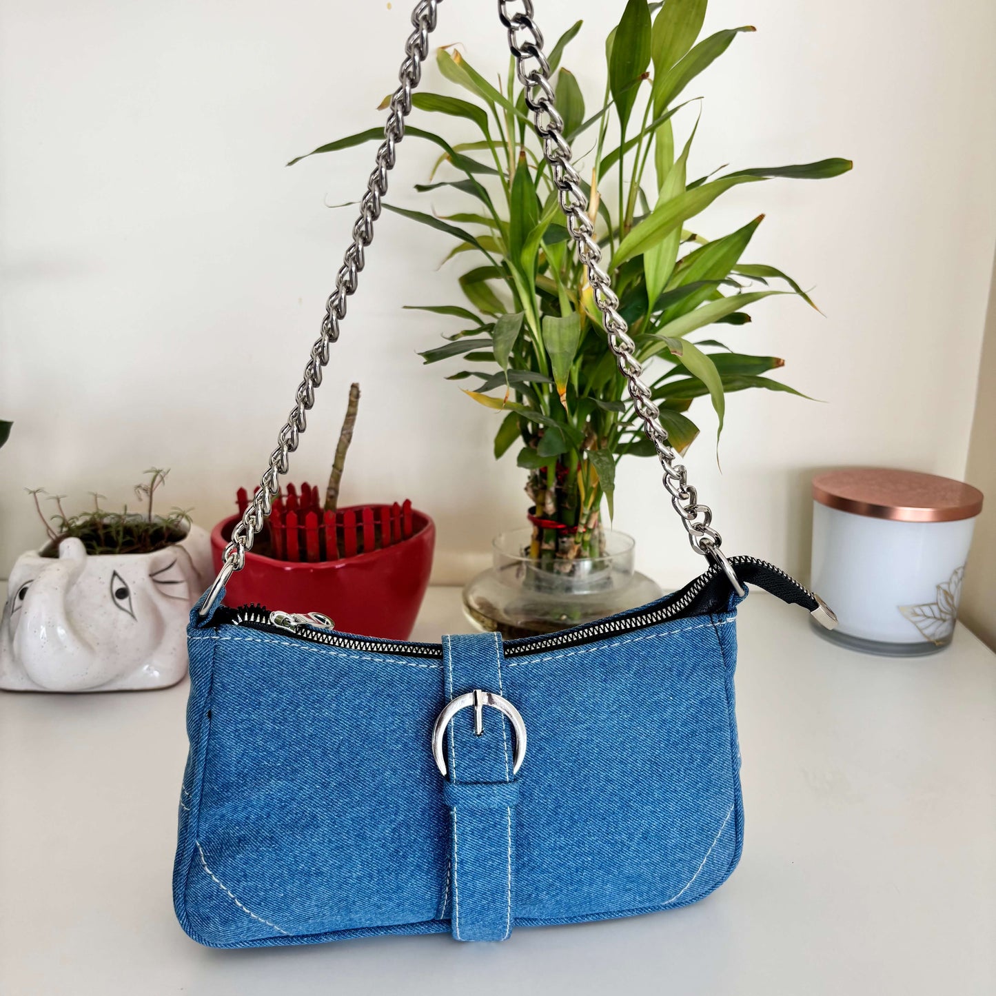 Denim Single Buckle
