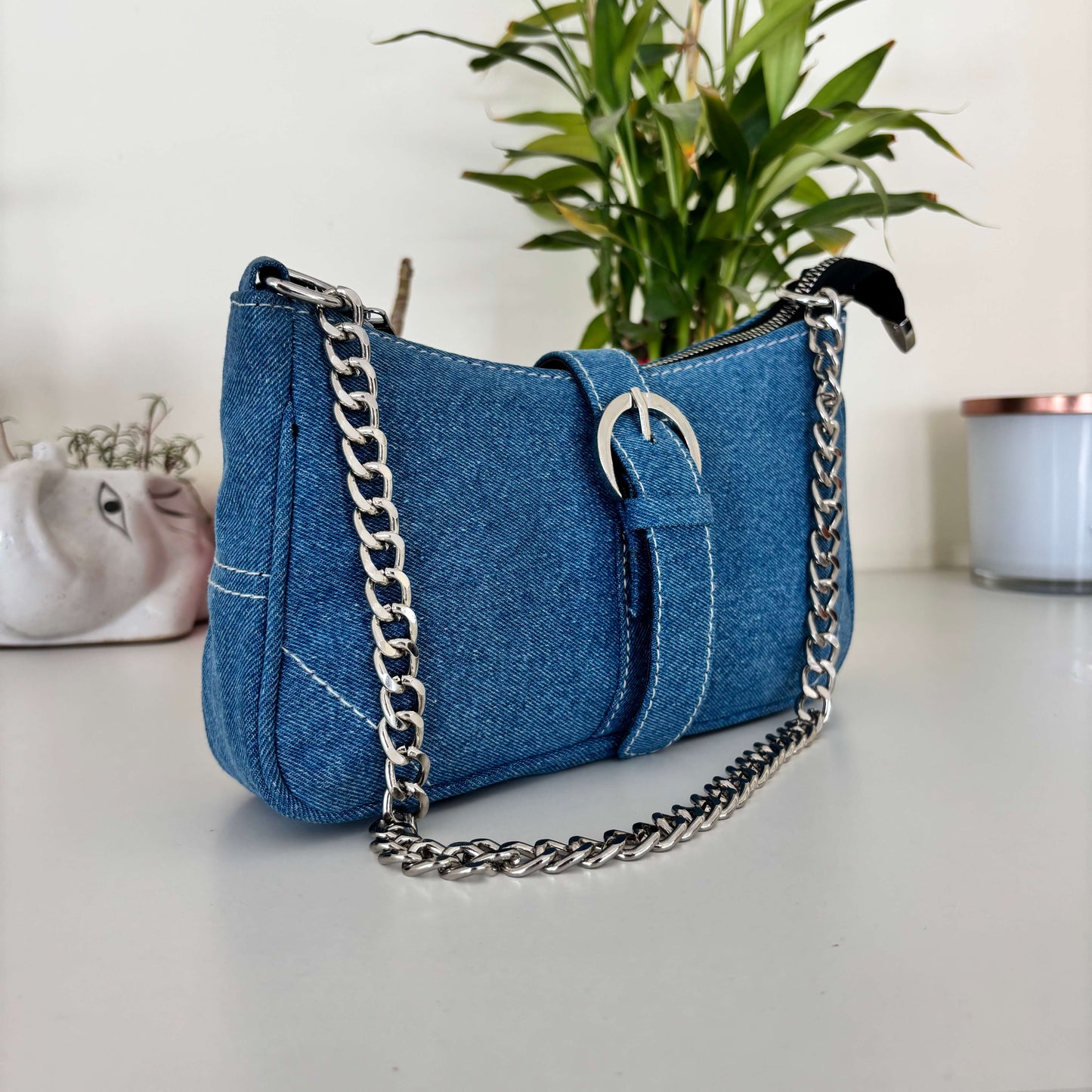 Denim Single Buckle
