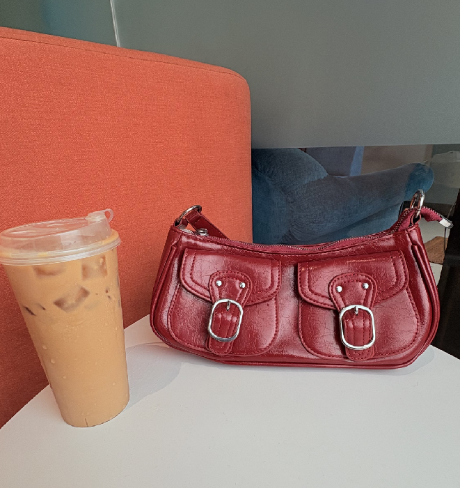 Korean DuoBuckle Shoulder Bag