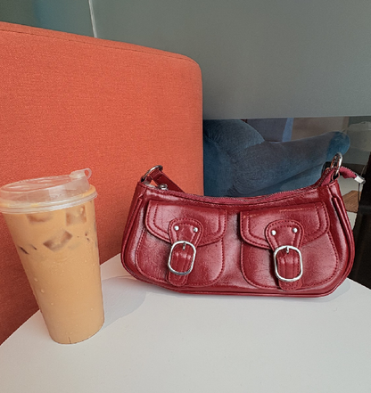 Korean DuoBuckle Shoulder Bag